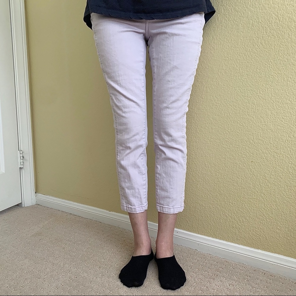 Anthropologie lavender ankle jeans